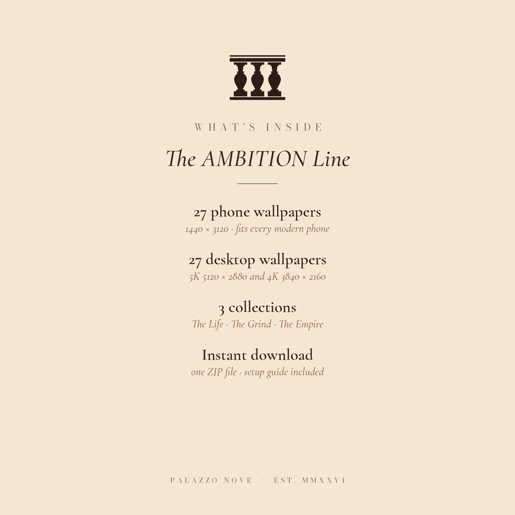 The AMBITION Line: what is inside the download