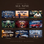 AMBITION Vol. 1 – The Life: all nine wallpapers on desktop screens