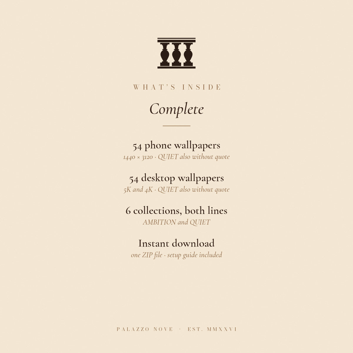 Palazzo Nove Complete: what is inside the download