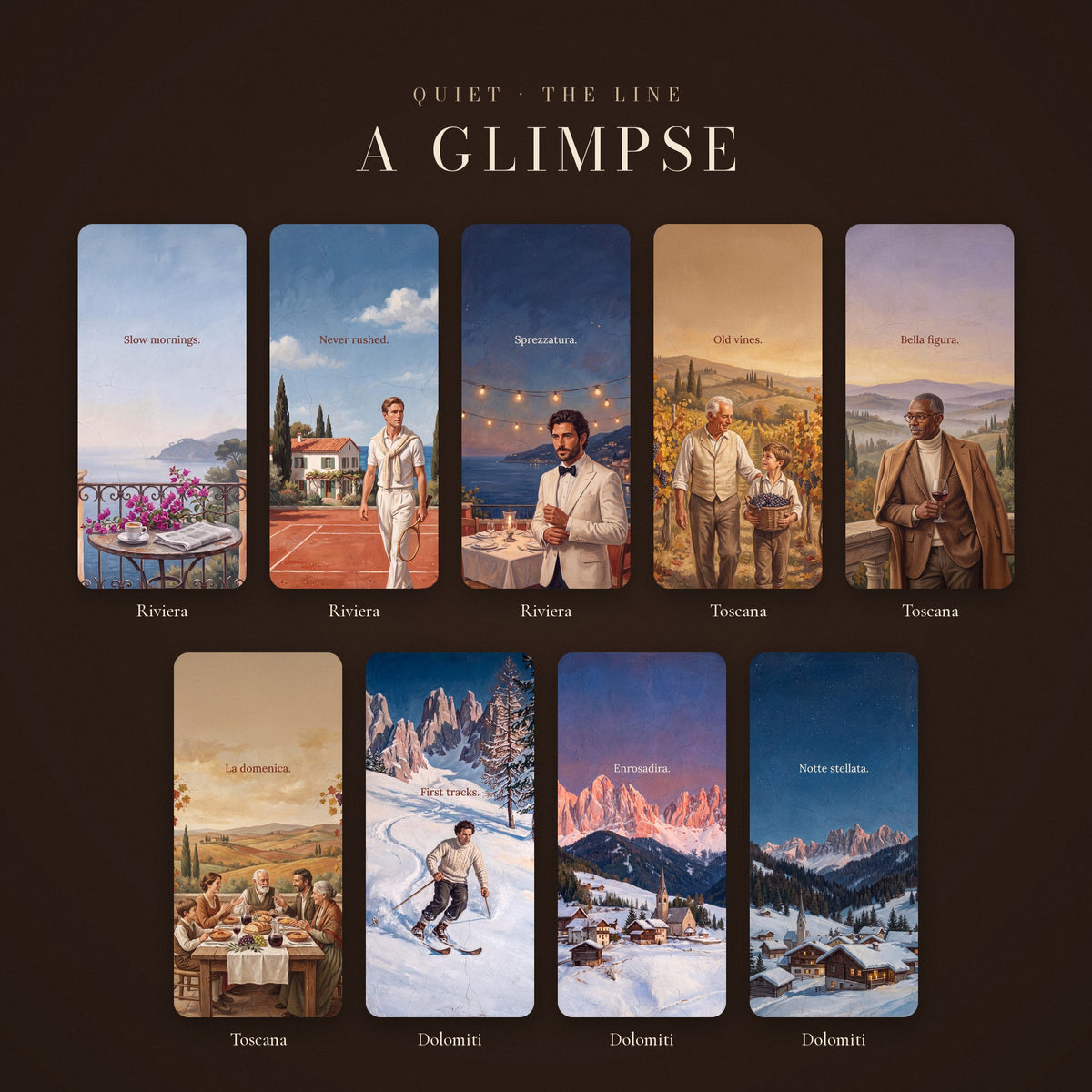 The QUIET Line: a glimpse of the 27 wallpapers