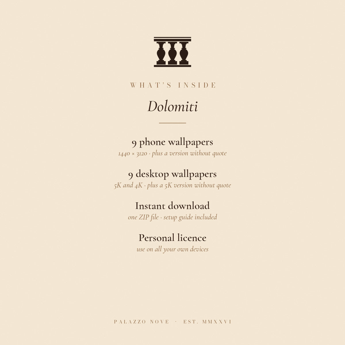 QUIET Vol. 3 – Dolomiti: what is inside the download