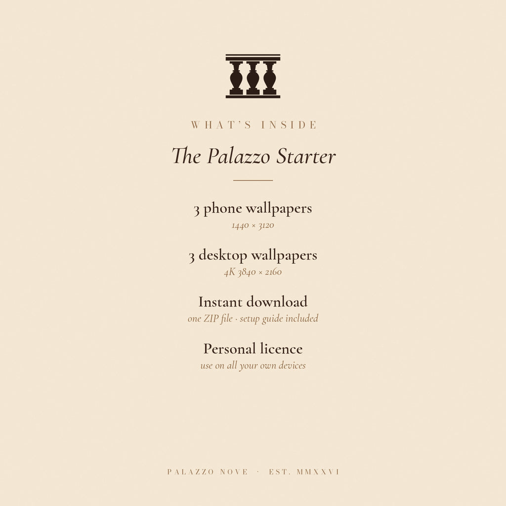 The Palazzo Starter: what is inside the download